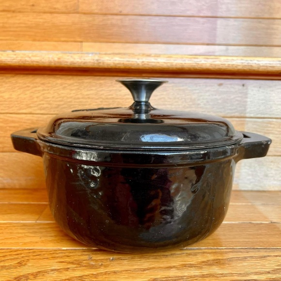 WAGNER 1891 Cast Iron Dutch Oven Bail Handle Pre Seasoned Saute Fry Baking Roast